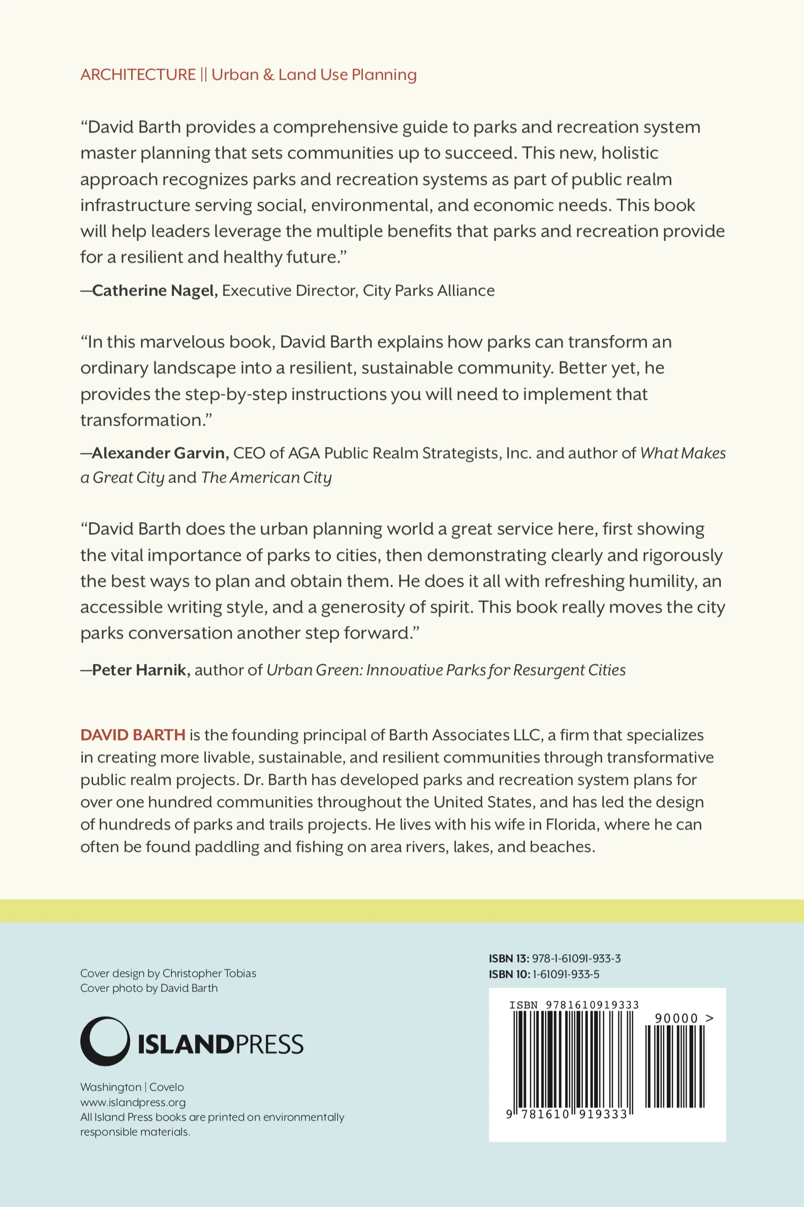 Parks and Recreation System Planning-back cover
